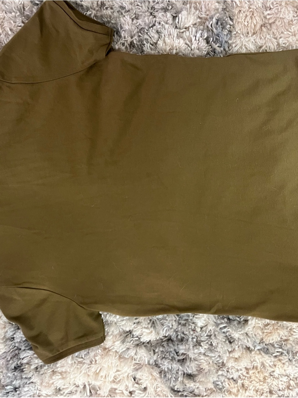Burberry Olive Green Short-Sleeve Polo Shirt - Picture 2 of 2